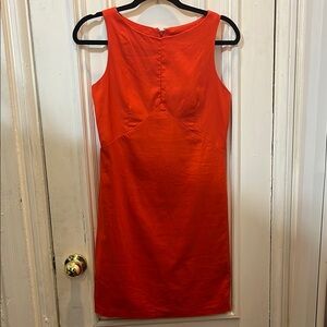 Banana Republic Red Linen Blend Mini Dress